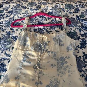 princess polly Floral Blue and White Women's Top